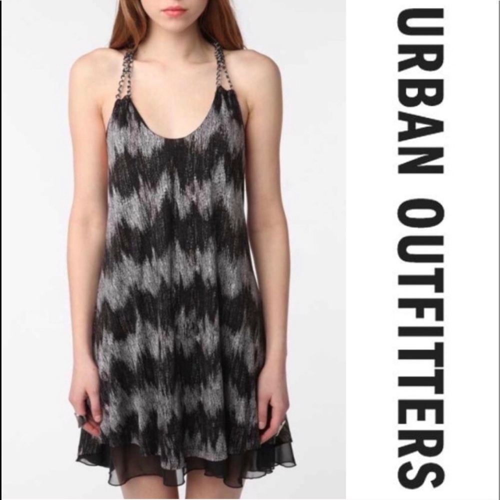 Sparkle + Fade Layered Chain Dress